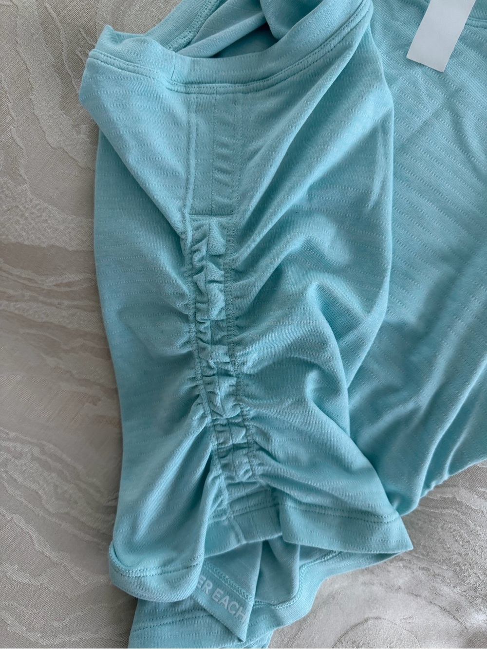 lululemon athletica Light Aqua Ruched Side Tank - Picture 2 of 4